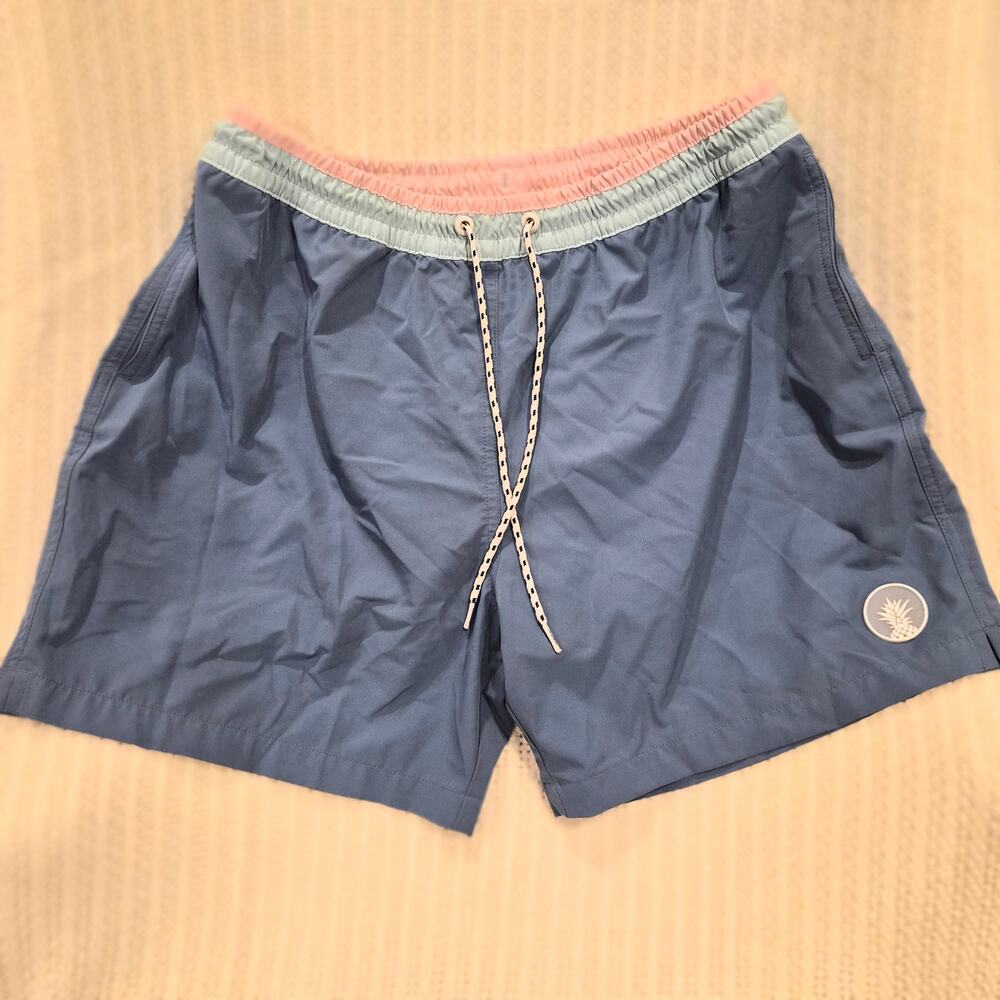 Chubbies Swim Trunks 5.5 Inseam Blue Pastel Colorblock Board Shorts XL